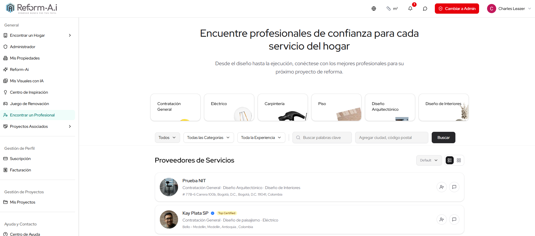 Browse & invite the pros you choose